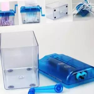 [문구] 서류수동세절기 사무 미니 투명디자인 적재양확인 핸드세단기 A4