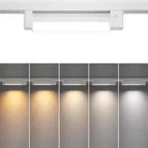 투유비 5가지 컬러 선형 H 트랙 조명 헤드 타입 디밍 가능한 LED 기구 천장 스포트라이트 스타일 레일용 -