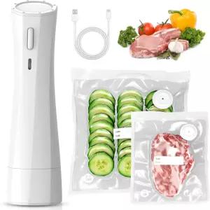 식품 보관용 휴대용 진공 밀봉기 5배 보존을 위한 USB 충전식 무선 세이버
