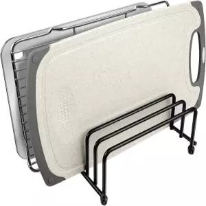 도마 정리함1.0인치 및 0.6인치 너비 슬롯 홀더 선반 보관함 비스킷 시트 캐비닛용 베이크웨어