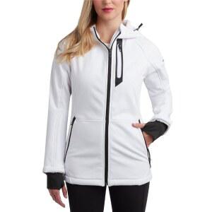 스파이더 여성 소프트쉘 재킷 - 경량 테리 플리스 후디 여성용 방수 집업 윈드브레이커