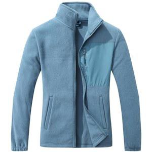 GIMECEN 여성용 풀 지퍼 소프트 폴라 플리스 재킷 포켓이 있는 야외 레크리에이션 코트 긴팔 편안한 아우터