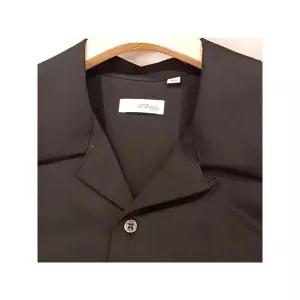 [하프클럽/듀퐁]  SE5MM21HS319SBK 슬림핏 캐주얼 플랫카라 셔츠