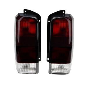 지프 97-01 XJ 테일 라이트, 레드 스모크 , 리어 램프 세트 (왼쪽 오른쪽), 1997 2001 체로키 섀시와 호환