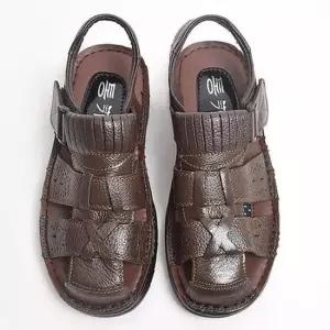 남자쪼리 남자 소가죽 샌들 여름 물놀이 바캉스 패션 아빠 신발