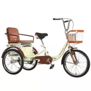 성인세발자전거 어르신 3륜 A. 16인치 승객 포함-레드 단일