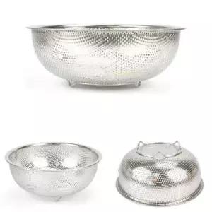 물빠짐소쿠리 스텐 27종 타공 원형 바구니 소쿠리 22x8.2cm 12호