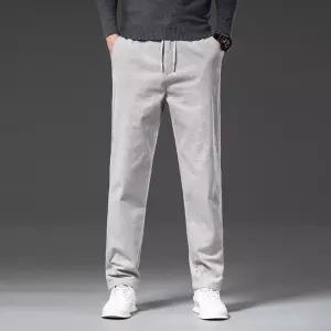 EAMT 바지 남자 배기핏 봄가을 소프트 슬랙스 스판 캐주얼팬츠 YJ3