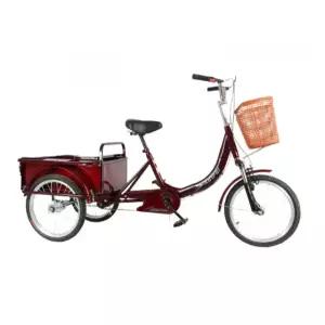 성인세발자전거 바구니 짐칸 어르신 H. 40 모델 미니 소형 싱글 철제