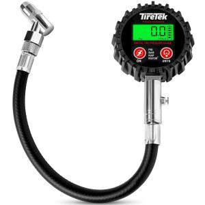 [미국배송] 디지털 타이어 압력 게이지(200 PSI) - 헤비 듀티 게이지(스테인리스 스틸) MOT 인증 ANSI 에어 게이지 읽기 쉬움