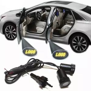 뉴엘 커스텀 로고 LED 프로젝션 섀도우 카 도어 웰컴 라이트 DIY 스텝