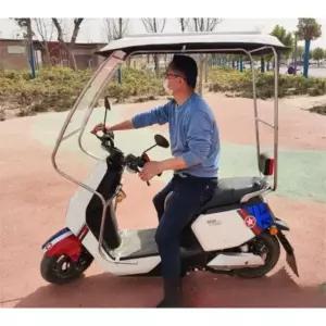 오토바이 캐노피 지붕 그늘막 덮개 바이크 P. 분리형 완전 밀폐 그레이 원단 커튼