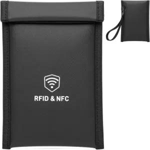 군용 휴대폰용 패러데이 백 5G/블루투스/와이파이/GPS 신호 차단기 방화 방수 긁힘 방지 탈착식 손목