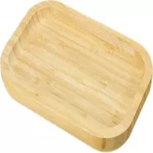 파티킬 나무 접시 8x5인치 직사각형 식물 배수 트레이 분재 다육 냄비 가정용 발코니