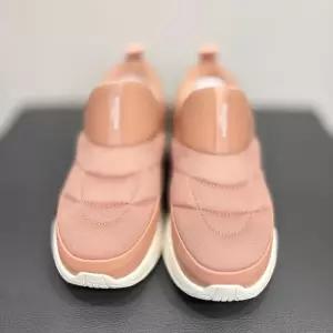 [크로커다일레이디]얇은 패딩 슈즈 핑크