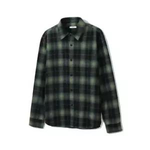 [노티그] 코튼100 체크 오버 셔츠 그린_OKA3SHCL102E1