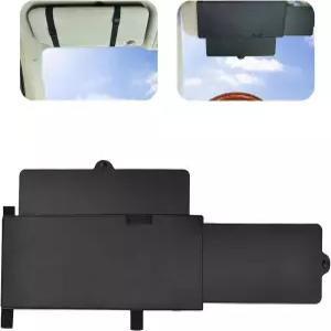 MLY 1PC 카바이저 익스텐더 12.2인치 x 5.9인치 선쉐이드 방수 접이식 라이트 블로커 윈드실드 및 사이드