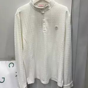 [크로커다일레이디]코트나 지도리자가드 우븐배색 티셔츠 화이트