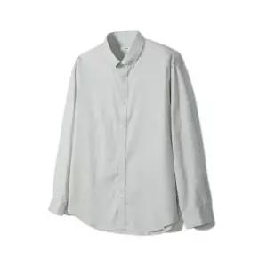 [노티그] 코튼100 세미오버핏 사틴조직 버튼다운 셔츠 민트_OKG3SHCL103M1