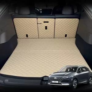 [콩심팥심]가죽 퀼팅 넥쏘(수소차) 전용 등커버 트렁크매트 세트 (2018-2025.5)