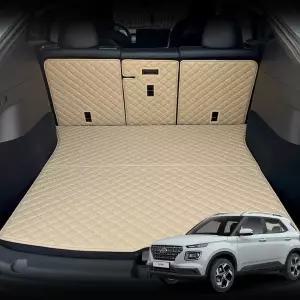 [콩심팥심]가죽 퀼팅 베뉴 전용 등커버 트렁크매트 세트