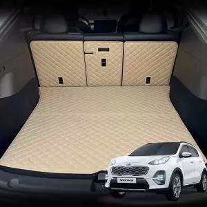 [콩심팥심]가죽 퀼팅 스포티지 QL 전용 등커버 트렁크매트 세트