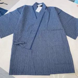 진베이 전통 줄무늬 일본 스트라이프 홈웨어 유카타 잠옷 3 그레이블랙 미스트 레인 라인 L