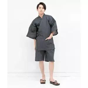진베이 일본 줄무늬 유카타 홈웨어 여름 잠옷 전통 남자 A. 6 M