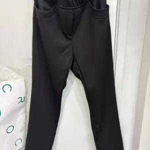 [크로커다일레이디]앞포켓 절개디테일 밍크 일자팬츠 블랙