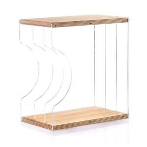 LP판 엘피랙 보관 프레임 원레코드 정리 랙 한 수납장 F1 흑호두나무F1한프레임 1 흑호두나무