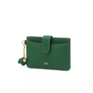 DAKS WOMENS ACCESSORIES 젤라 그린 소가죽 플라워 참장식 카드지갑 DCHO6E020E2 2086850