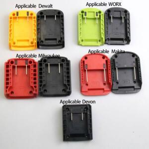 밀워키 18V 리튬 배터리 커넥터 용 WORX DeWalt Makita 1PC DIY 어댑터 변환기베이스 충전 헤드 쉘