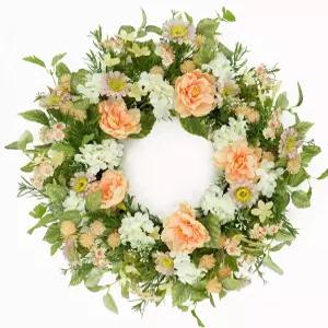 실내 야외 농가 가정용 현관 벽 창문 축제 웨딩 장식용 데이지 수국 모란 꽃이 있는 AMF0RESJ 인조 여름