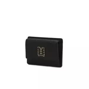 DAKS WOMENS ACCESSORIES [EMILA] 블랙 체인 DD로고 소가죽 카드지갑 DCHO4E612BK 2086873