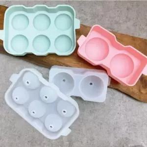 얼음틀 대코 실리콘 아이스볼2구(핑크) 왕얼음틀