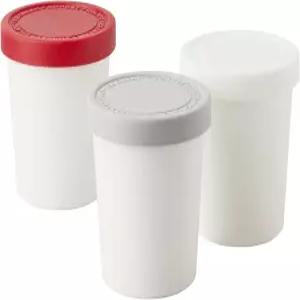 토볼로 스위트 간식 홈메이드 스크림을 위한 재사용 가능한 용기 냉동실용 실리콘 뚜껑이 있는 4~6온스