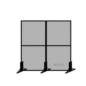 메쉬 파티션 철망 칸막이 바리게이트 2m 브래킷 2 (2세트) 가림막 사무실
