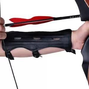스포츠팔 보호대 조절형 스포츠 블랙팔 양궁팔 보호대 성인 가죽 가드 훈련장비 훈련용 쏘기 훈련 레저