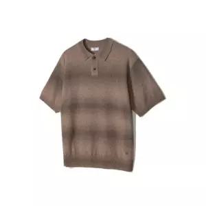 [노티그] 코튼혼방 스페이스 다잉 카라니트 브라운_OKS3SWTS101W1