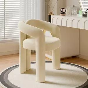 화장대 의자 양털 체어 북실 메이크업 테이블 플란넬