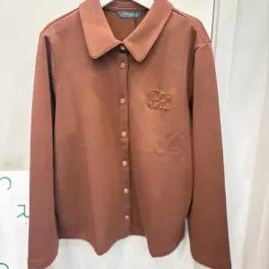 [크로커다일레이디]셔츠형 버튼업 티셔츠 브라운