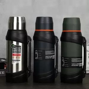 스테인레스물병 등산 낚시 캠핑 대용량 스텐 보온 보냉 포트 2000ml