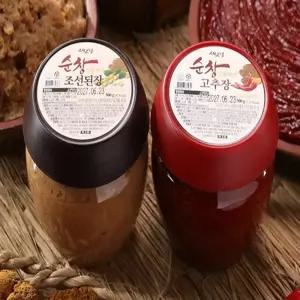 순창 상황버섯 고추장+상황버섯 조선된장 저염 재래식된장 500g 6개