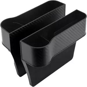 카시트 갭 필러 정리함 2팩 컵 홀더 및 휴대폰 있는 다기능 자동차 콘솔 측면 보관함 음료 선글라스 열쇠를