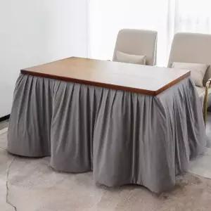 일본코타츠 테이블 보온 담요 탈착식 C. 양면 플리스 그레이 120cmx65cmx70cm