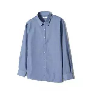 [노티그] 린넨혼방 컴포트슬림핏 솔리드 셔츠 네이비_OKP2SHCL209N1