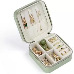 케이스그레이스 여행용 주얼리 작은 박스 휴대용 정리함 반지 귀걸이 목걸이 팔찌용 보관 여성 소녀용 선물