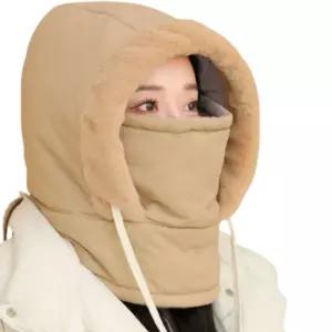 여자 겨울 혹한기 방안 2중 보온 올인원 후드넥 워머