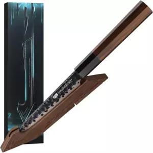 FINDKING 호두 자기 칼 가장자리 가드 카운터용 나무 슬리브 서랍 가방 가벼운 휴대용 칼날 칼집 커버