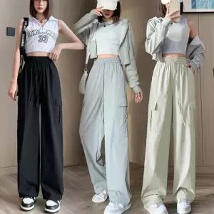 [라일리여성의류] Rly 면바지 배기바지 면 허리밴딩 배기팬츠 여성바지